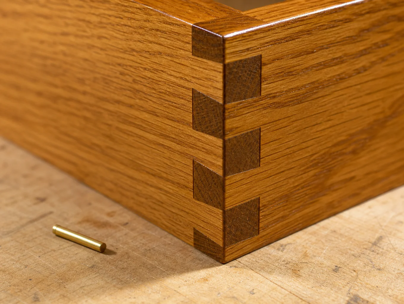 Solid birch dovetail joint drawer box construction