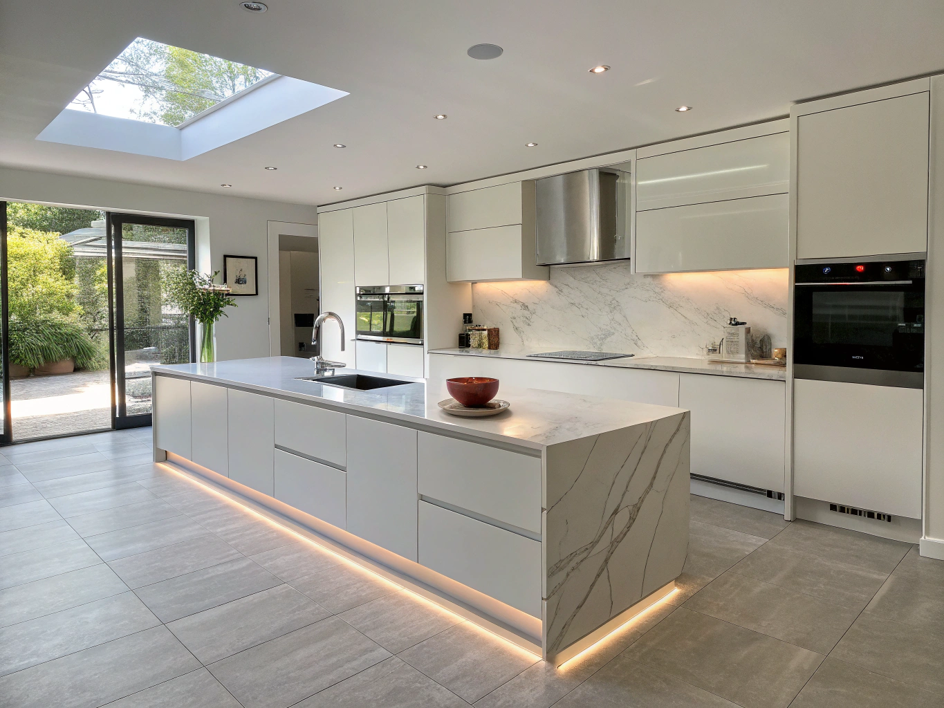 Matthews Open Concept Modern Kitchen - After Completed Kitchen Installation