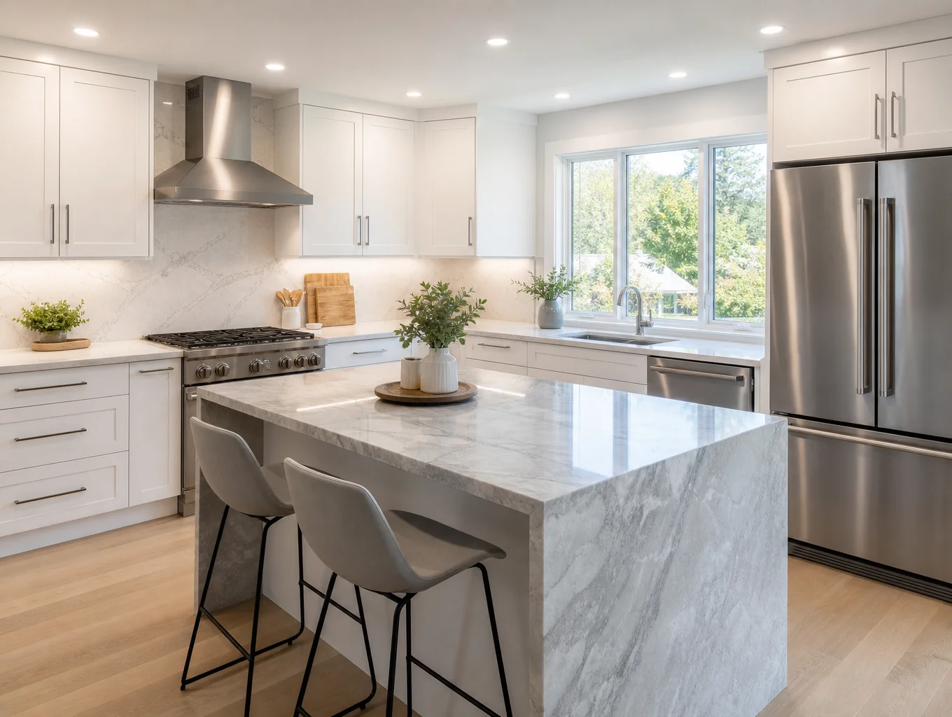 South Charlotte Transitional Renovation - After Completed Kitchen Installation